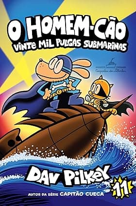 Capa do livro O Homem-Cão: Vinte mil pulgas submarinas